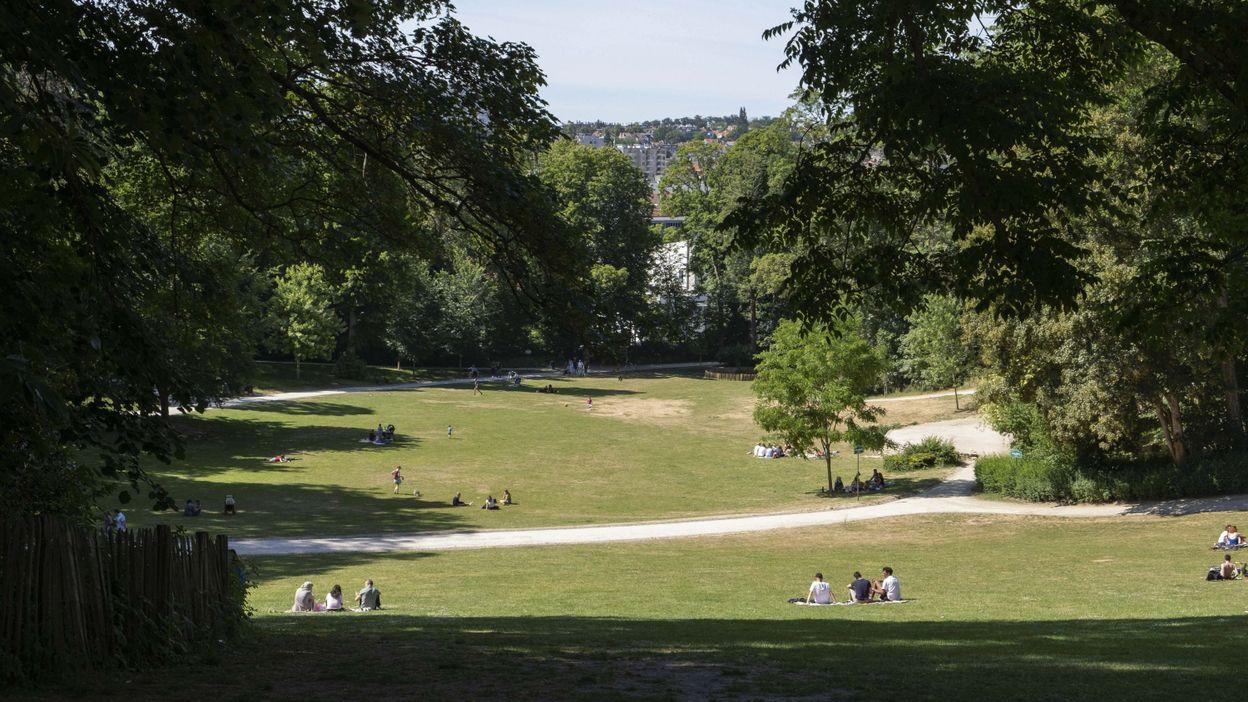 Vue panoramique du Parc de Wolvendael à Uccle